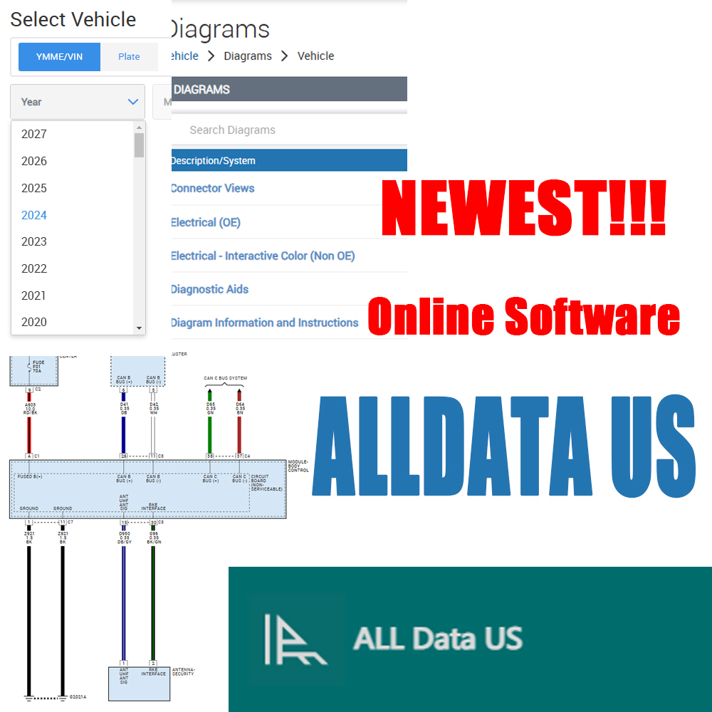 Workshop Tools Diagram - 2026 Alldata US Versão Completa Conta