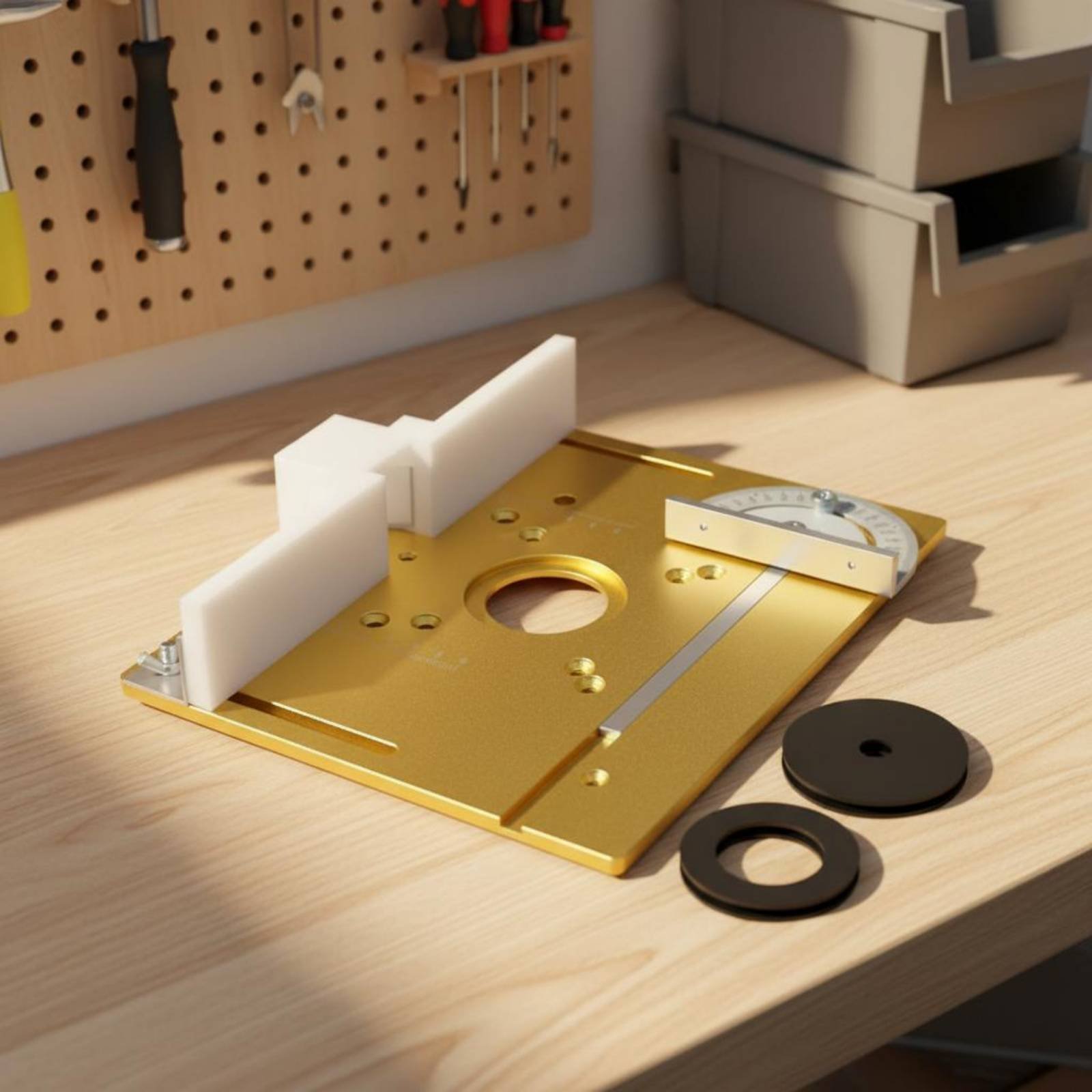 Router Table Insert - Placa de Inserção de Alumínio para