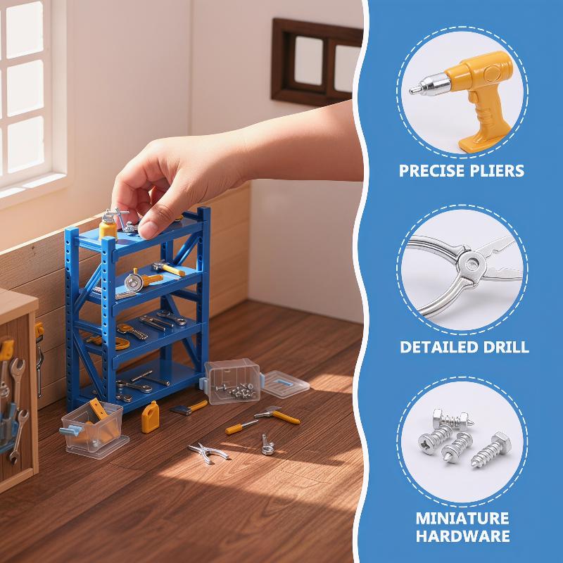Workshop Tools Toy - Conjunto Premium de 30 Ferramentas Miniatura