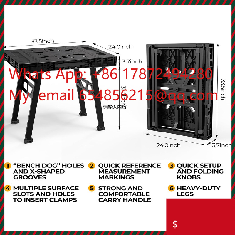 Workbench Portable Fold - Bancada de trabalho dobrável portátil de