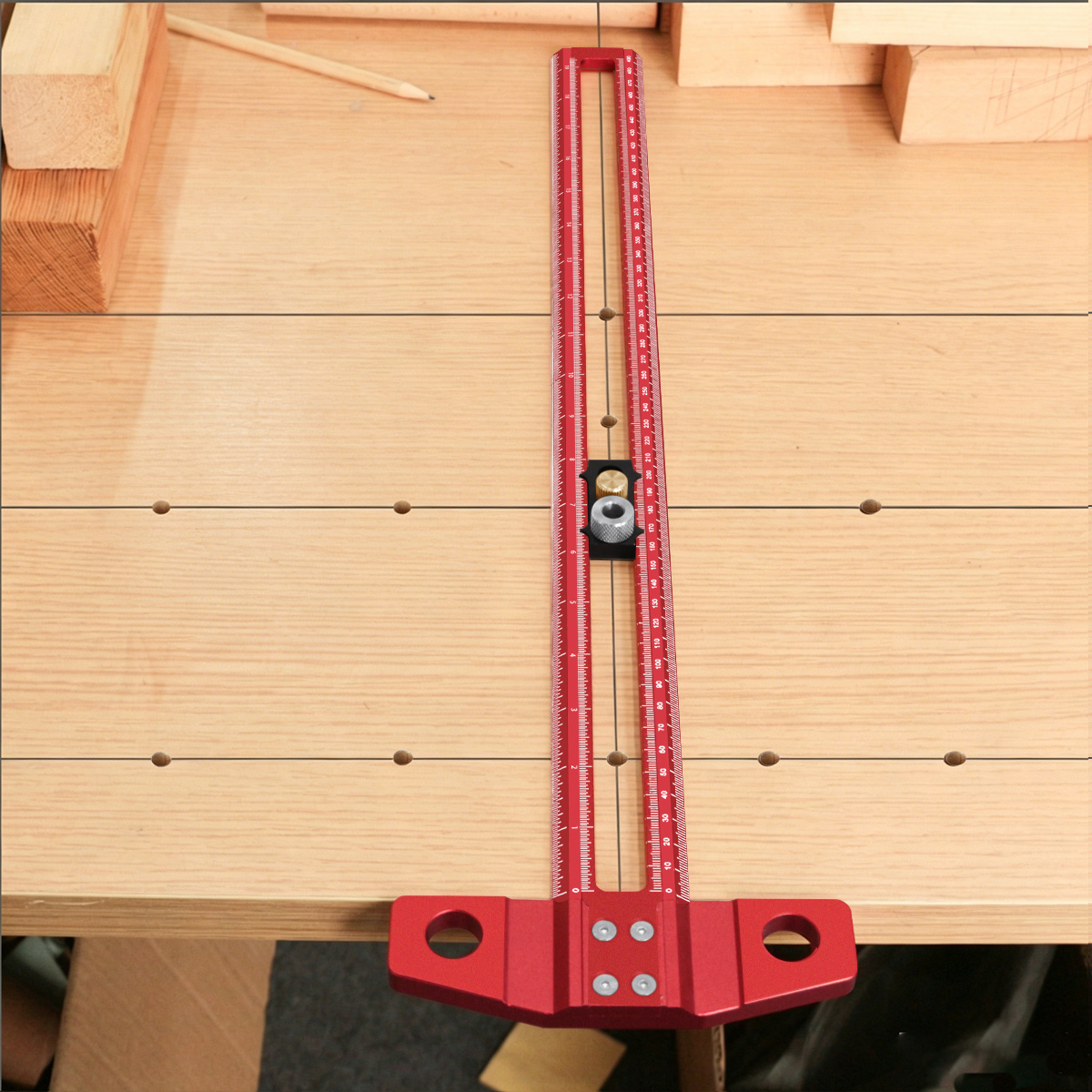 Dovetail Marking Guide - Régua de Marcação T-Square para Marcenaria,