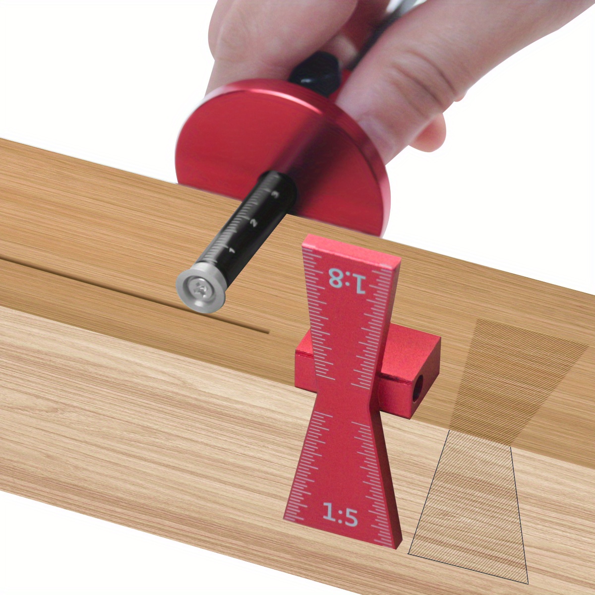 Dovetail Marking Guide - Medidor de marcação de roda, guia