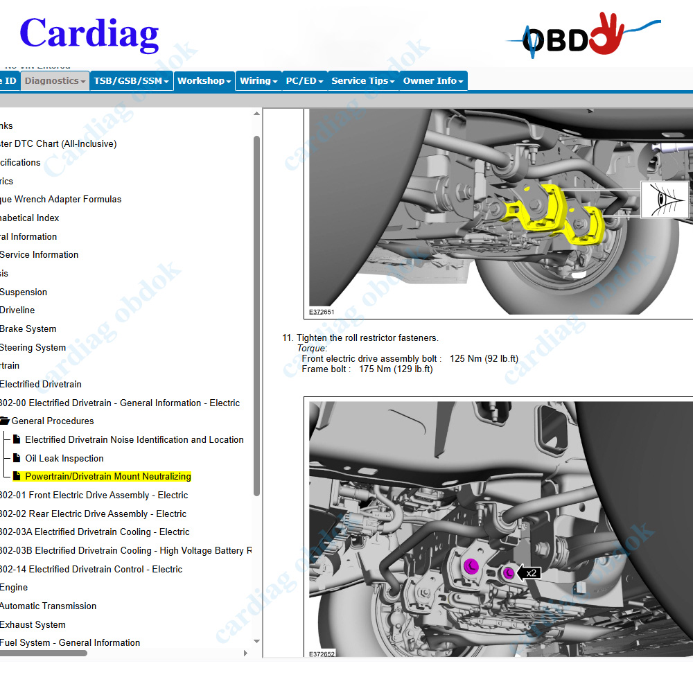 Software Online Ford PTS 2026: - Workshop Tools Diagram avaliação e preço