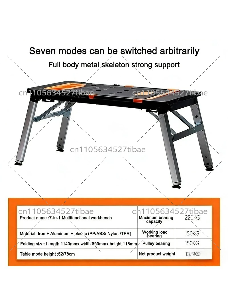 Bancada de Trabalho Portátil 7 - Workbench Portable Fold avaliação e preço