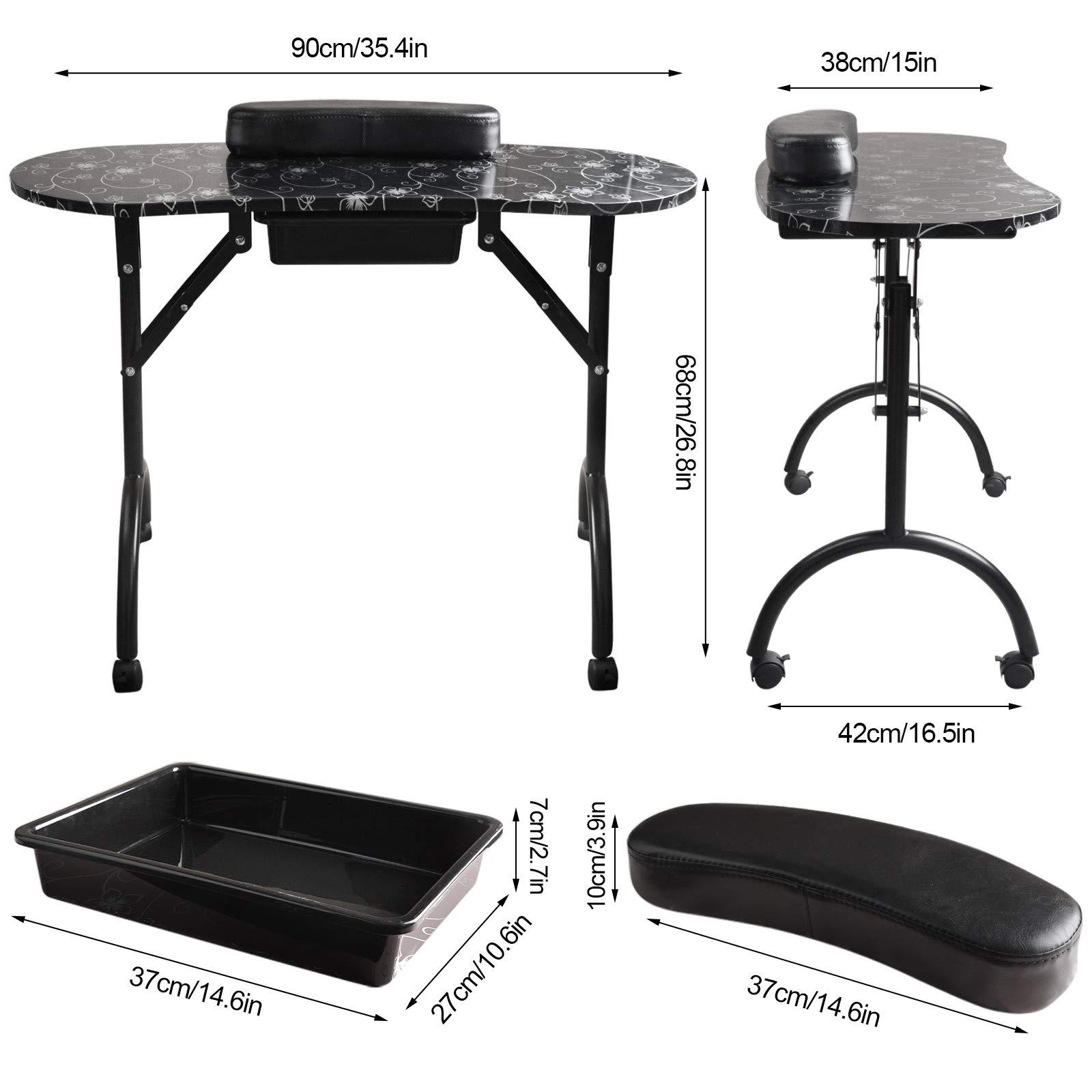 Mesa de manicure com padrão mo - Workbench Portable Fold avaliação e preço