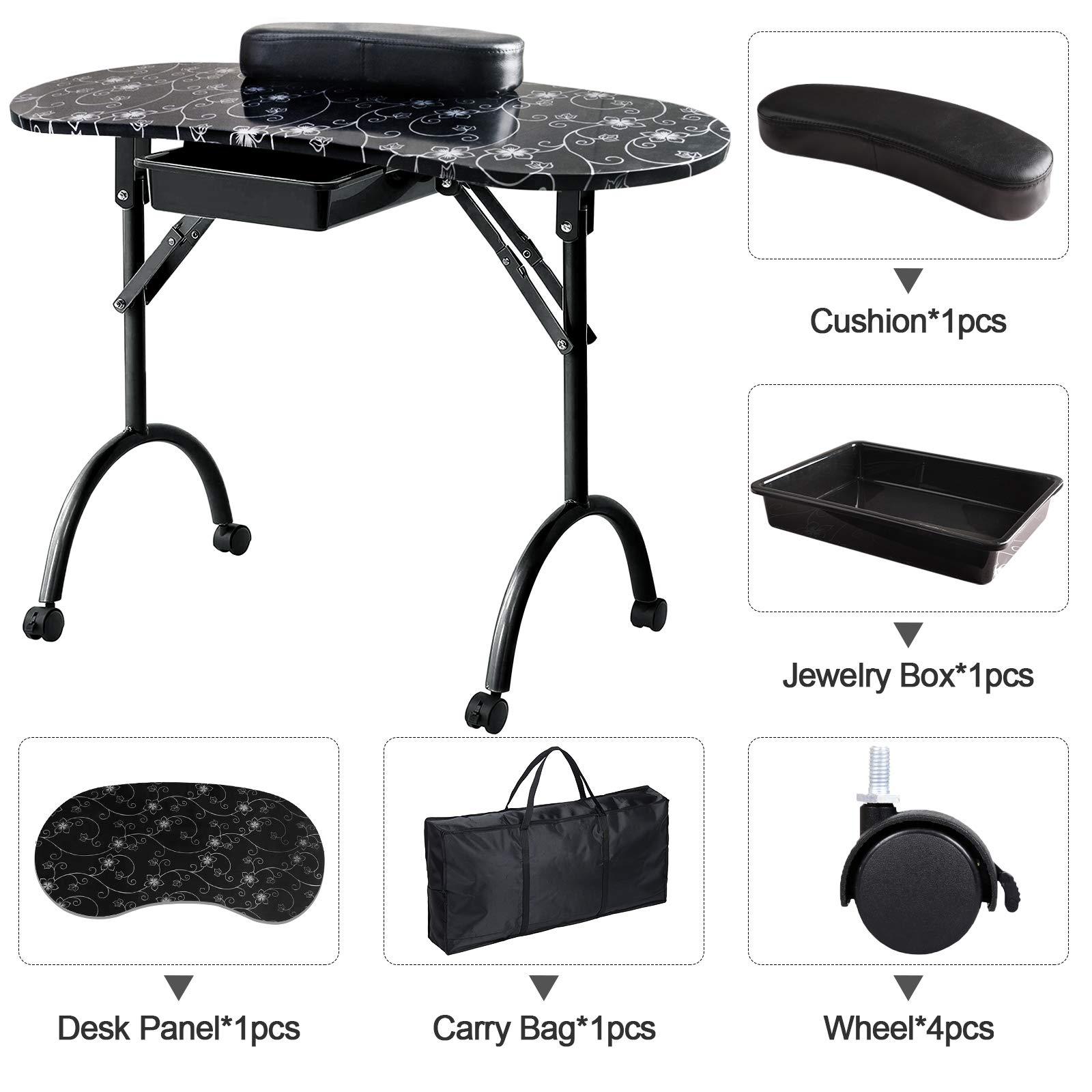 Mesa de manicure com padrão mo - Workbench Portable Fold avaliação e preço