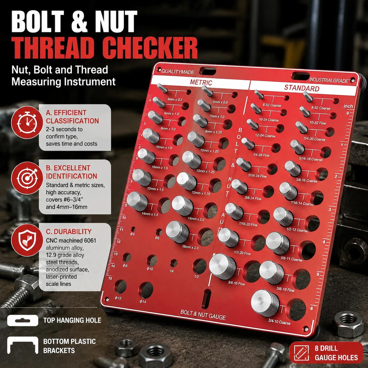 Conjunto de Calibres de Rosca  - Workshop Measuring Tools avaliação e preço