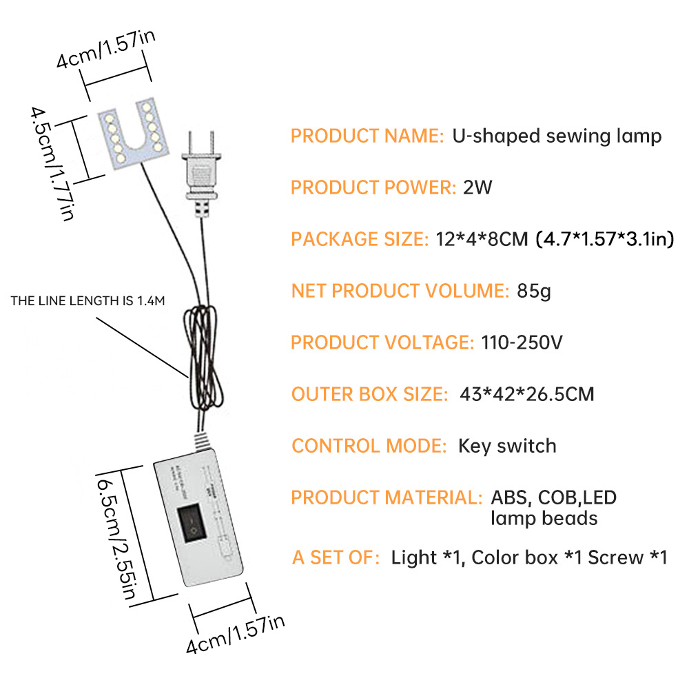 10 led máquina de costura luz  - Workshop Tools Table avaliação e preço
