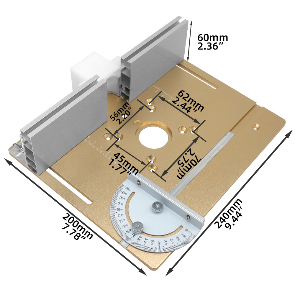 Placa de inserção de mesa de r - Router Table Insert avaliação e preço