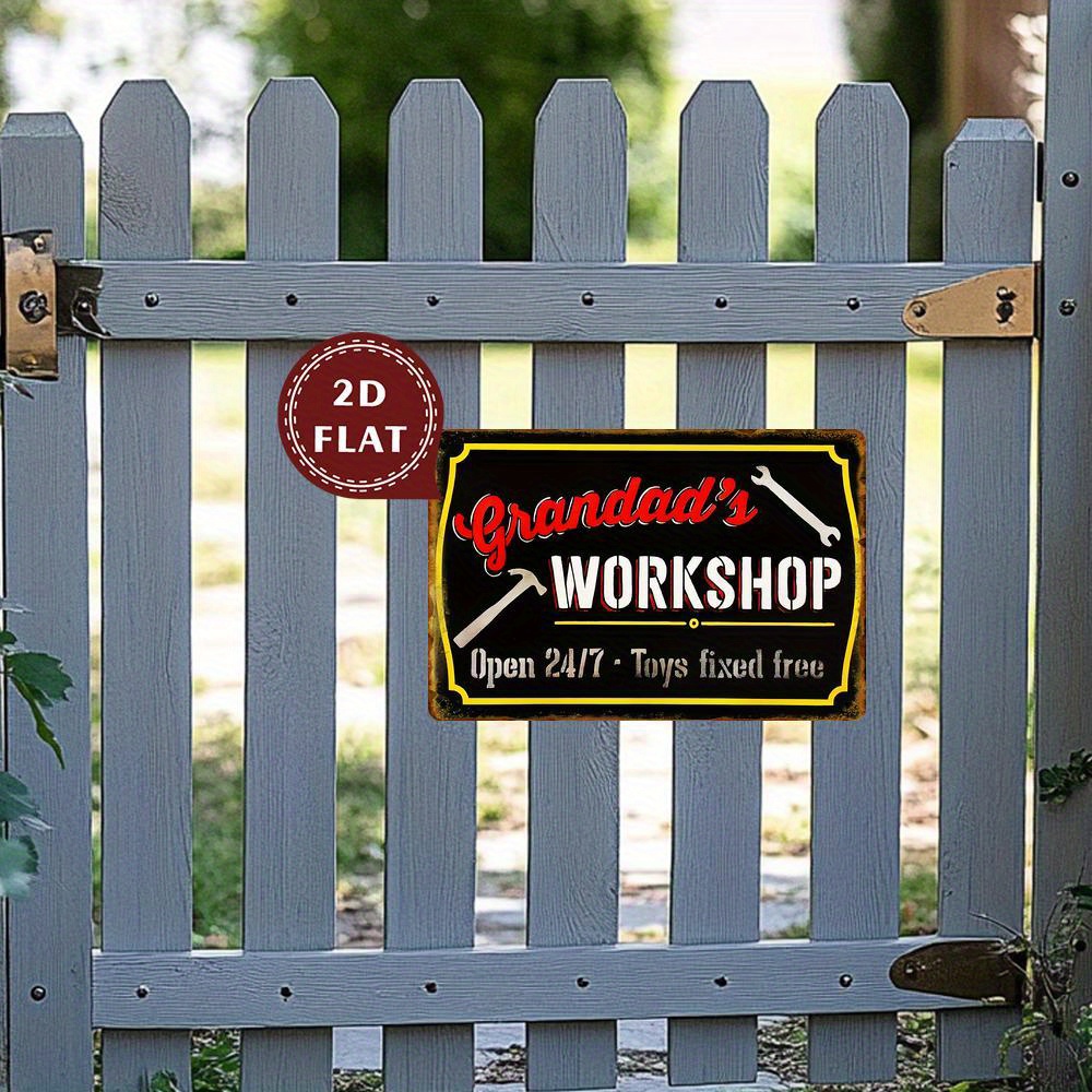  Placa de Metal Vintage para  - Workshop Tools Toy avaliação e preço