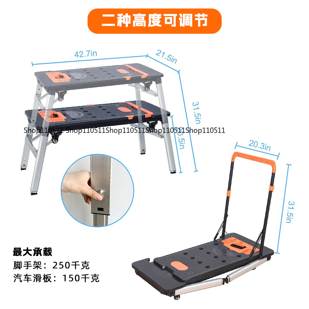 7-em-1 bancada multifuncional  - Workbench Portable Fold avaliação e preço