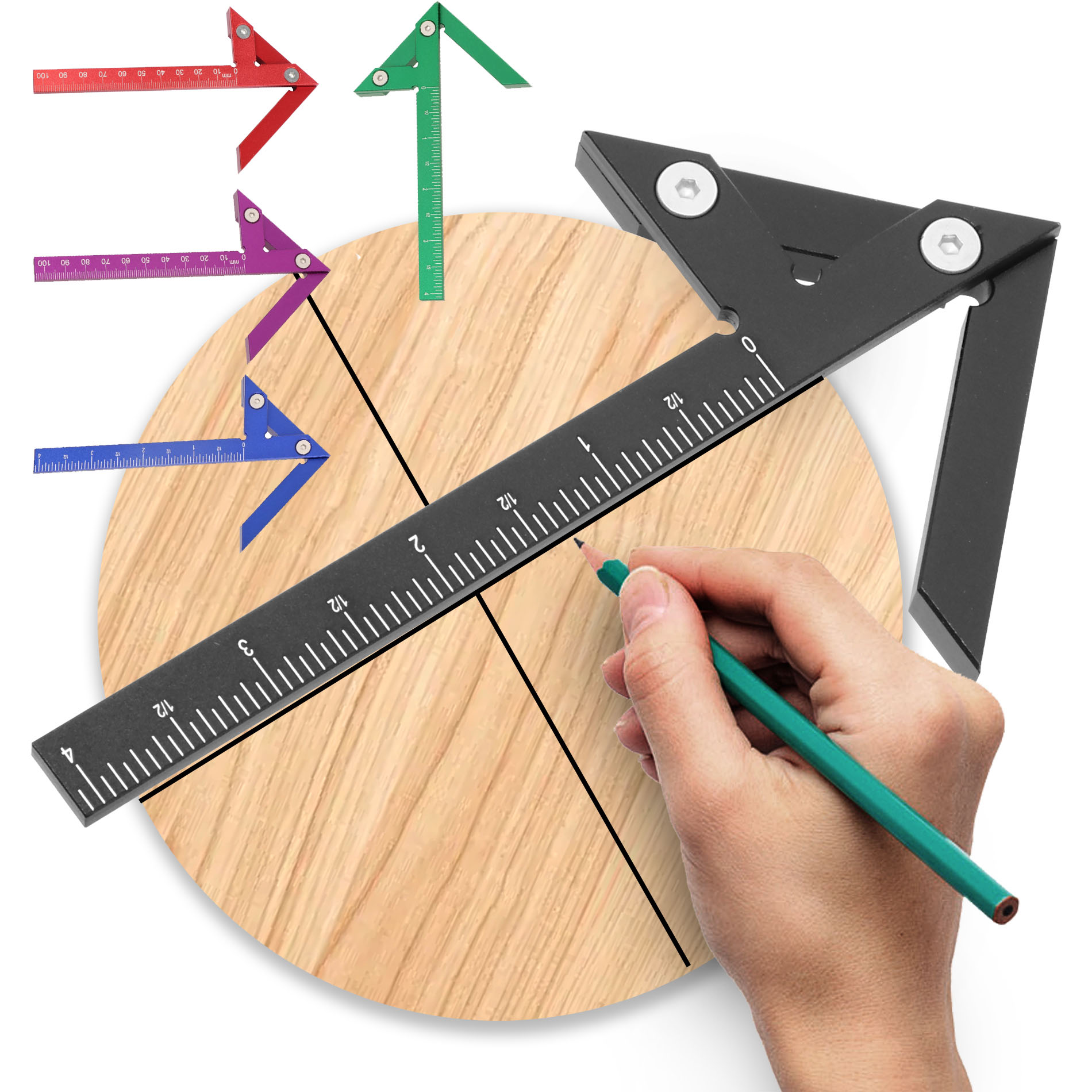 Centro localizador carpintaria - Workshop Measuring Tools avaliação e preço