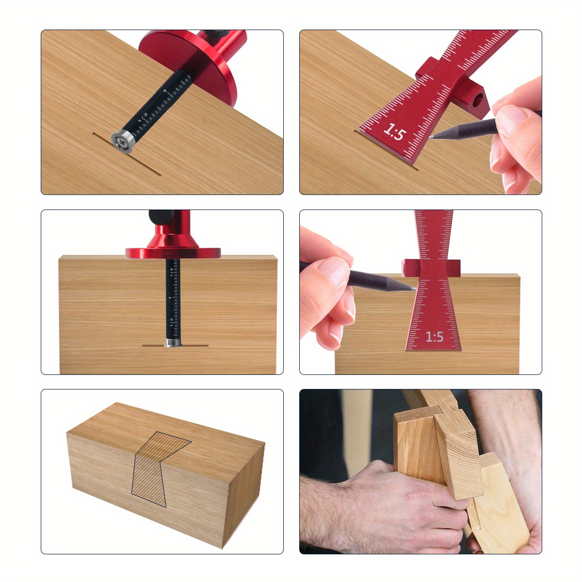 Medidor de marcação de roda, g - Dovetail Marking Guide avaliação e preço
